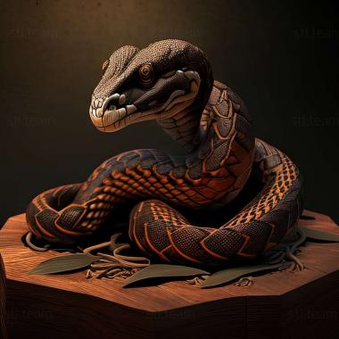 3D model Lampropeltis californiae (STL)